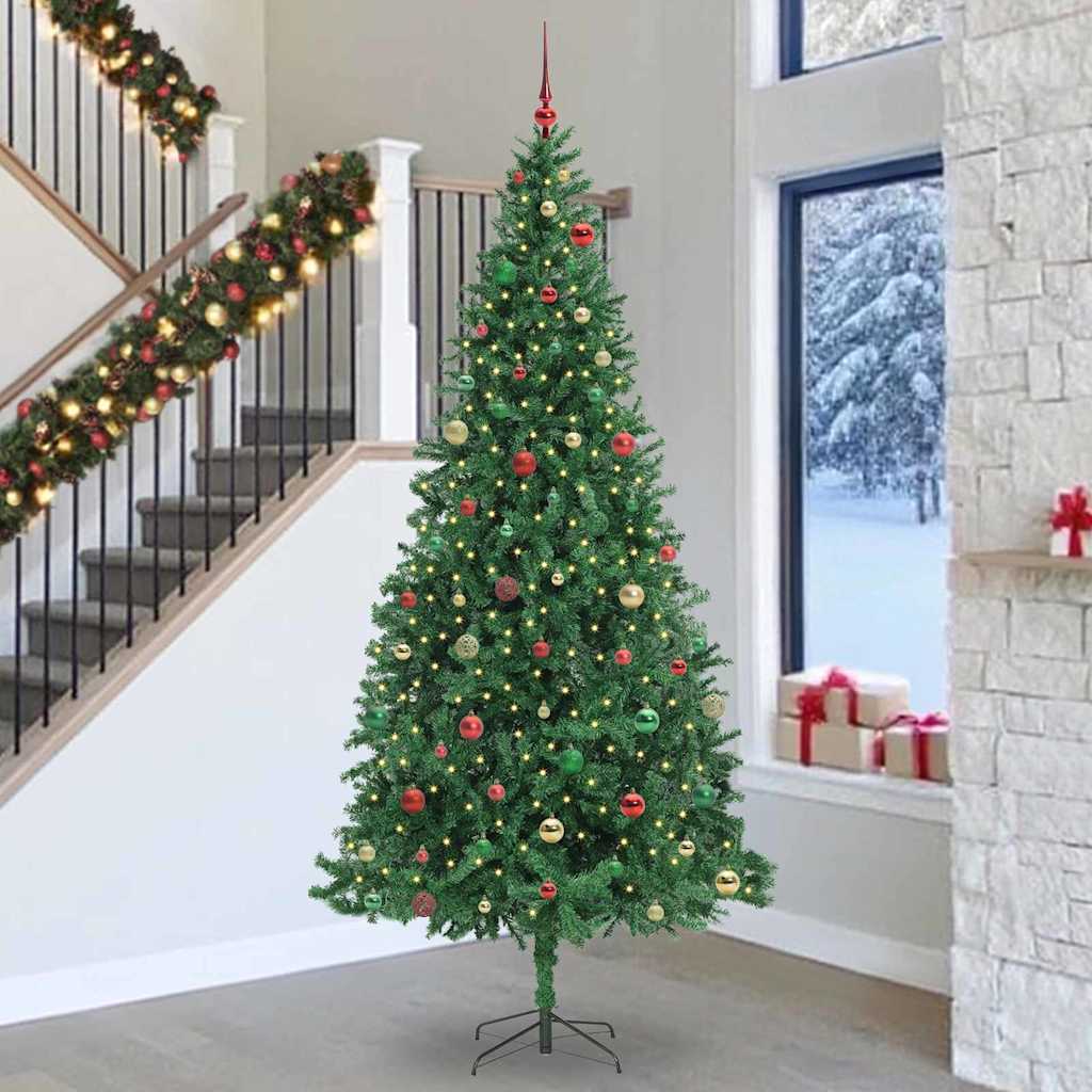Artificial Christmas Tree with 300 LEDs with Stand Green 300 cm